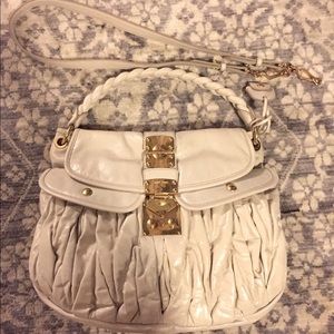 Authentic Miu Miu Coffer Matelasse Leather Hobo
